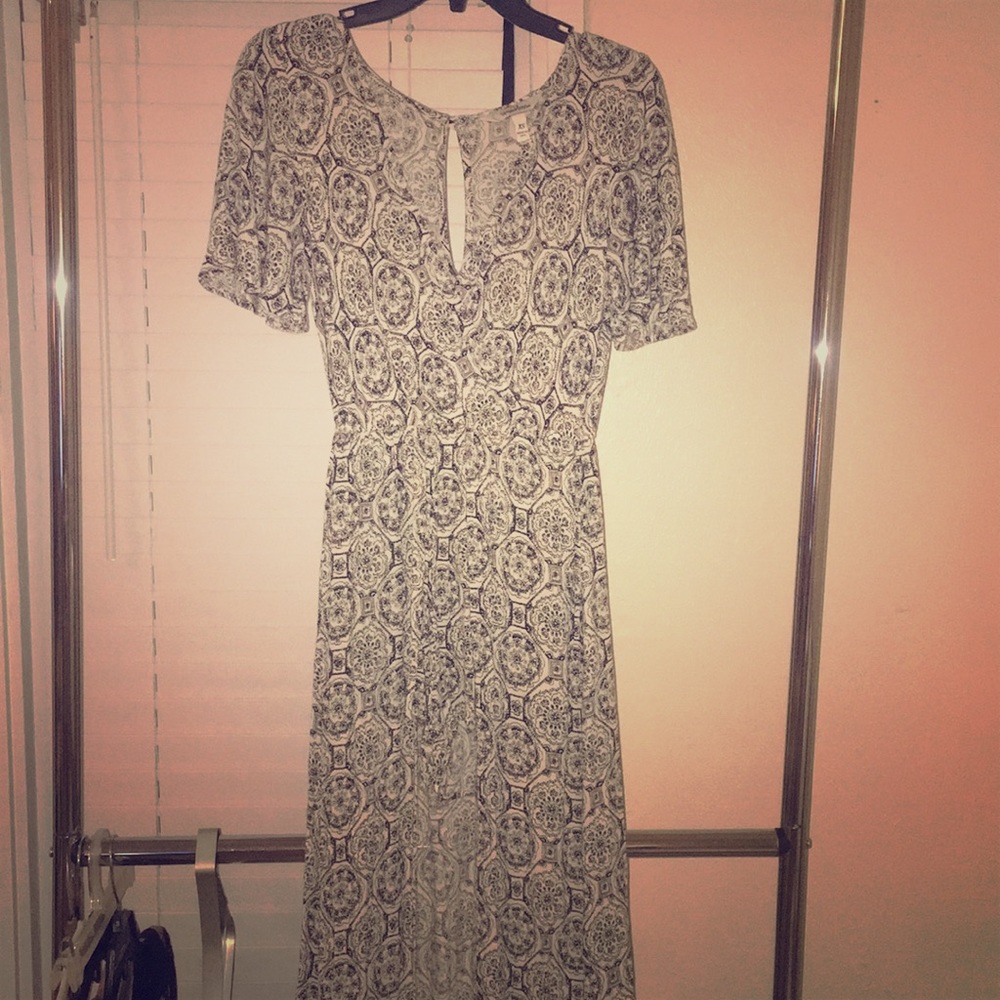 Romper with maxi skirt overlay